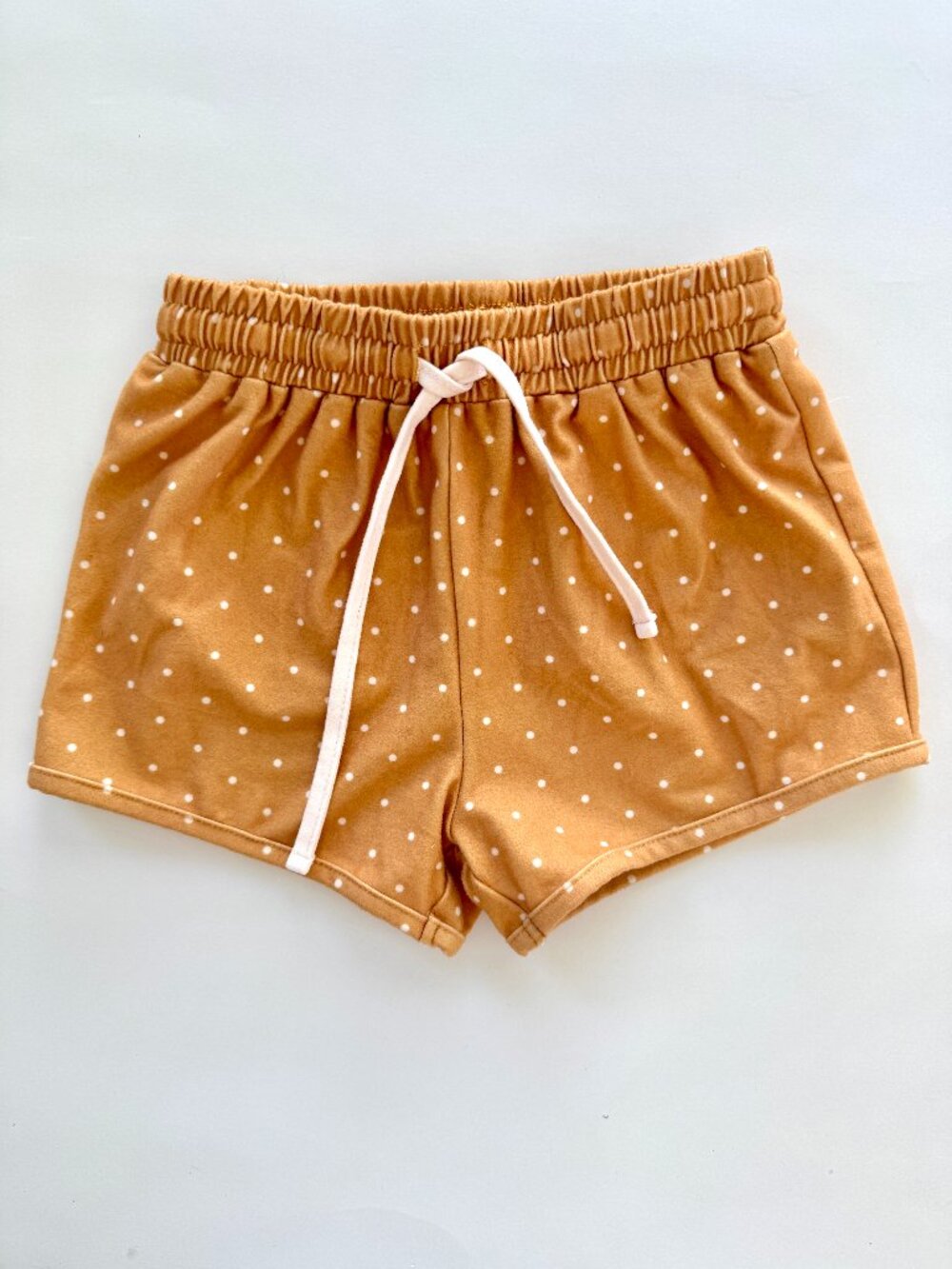 Sweet Honey Girls Mustard Polka Dot Shorts Sz 3T Drawstring GUC
